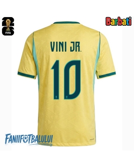 Brazilia Vinicius Junior #10 Tricou Fotbal Replică Mondial 2026 Barbati Acasa